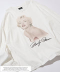 Special Order Marilyn Monroe L/S Cut Sew 'Red Sitting' - White