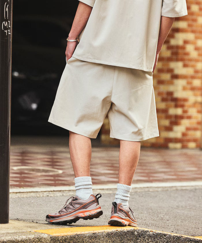 [New Color Added] Quick-Drying Material Relaxed Fit Easy Short Pants Linen-like Home Care