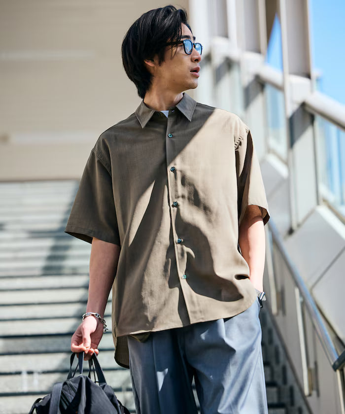 AiRide/AiRide Relax Fit Short Sleeve Regular Collar Shirt/Pocketable/Quick Drying/UV Cut [Limited Edition]