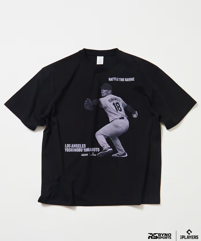 [March 5, 12:00 Release] MLB PLAYERS × RYNO SPORTS × FREAK'S STORE Exclusive [YAMAMOTO] WIDE SHOT PHOTO TEE - Black