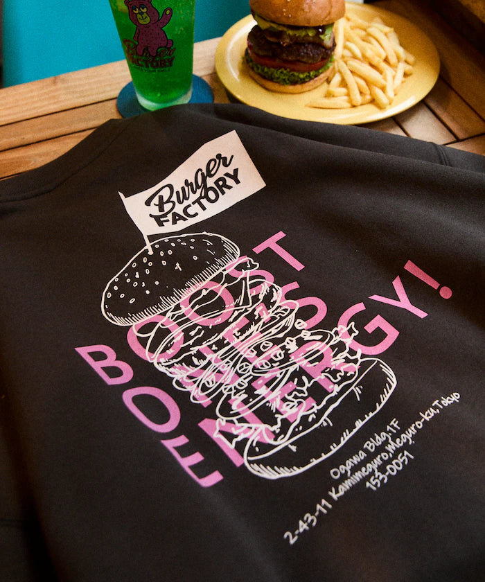 Burger Factory x FREAK'S STORE / Burger Factory Limited Edition Big Silhouette Back Print Crew Neck Sweatshirt [Limited Release]