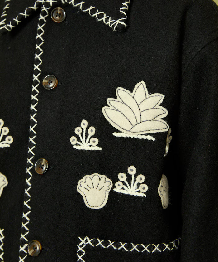 Indian Embroidery Wool Mexican Jacket