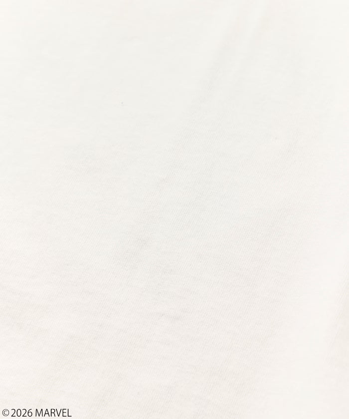 MARVEL/Marvel Avengers Crew Neck T-Shirt / Electrostatic Flock Processing
