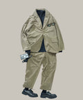 Relax Fit Corduroy Setup / Tailored Jacket / Wide Pants 【Limited Edition】 - Beige
