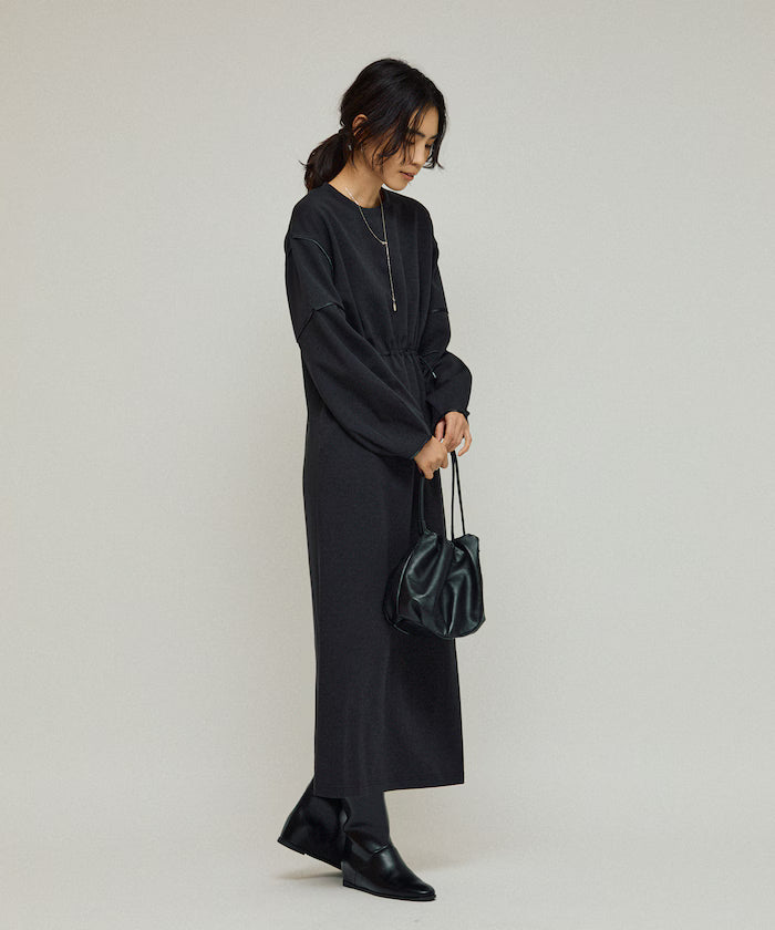 Cocoon Sleeve Damboru Sweat One-Piece / Spindle