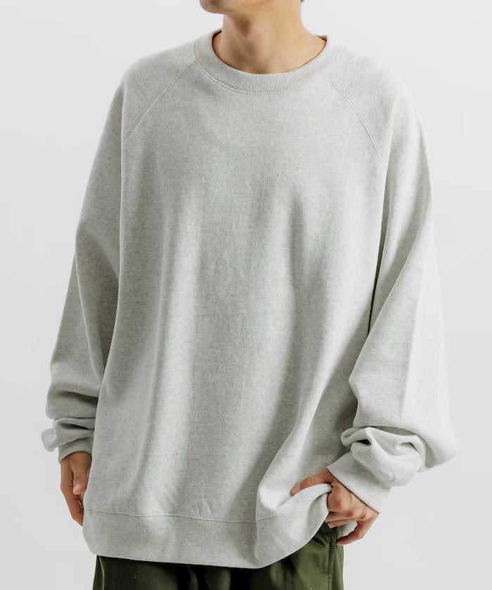 12oz Heavyweight Big Silhouette Raglan Sleeve Crew Neck Sweatshirt 【Limited Edition】