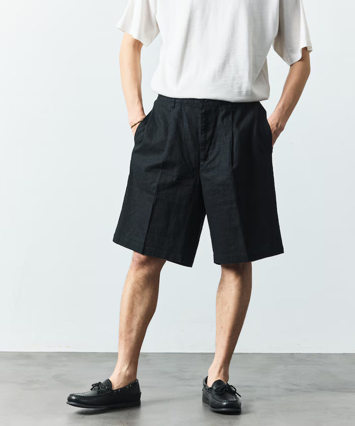LINEN COTTON EASY SHORT PANTS