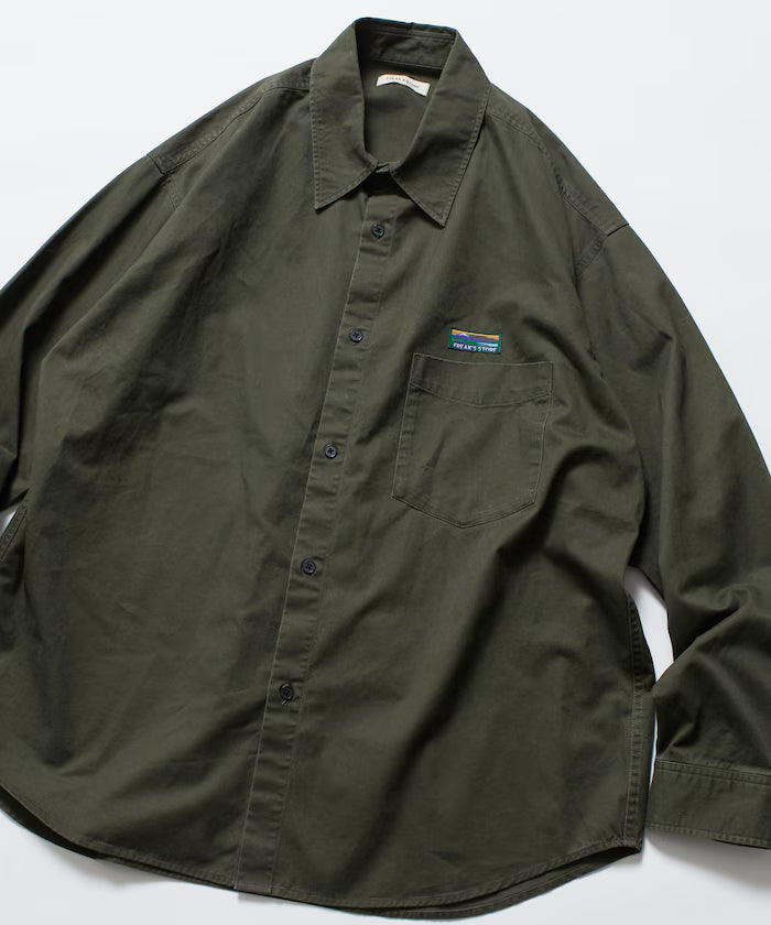 Relax Fit Relaxed Fit Garment Dyed Regular Collar Shirt [Limited Edition]