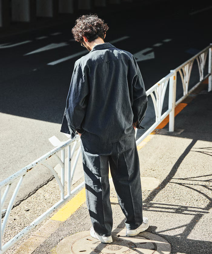 LINEN COTTON EASY SLACKS [Compatible with Setup]