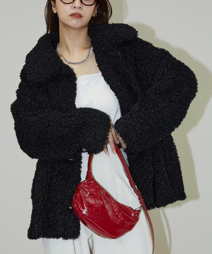 Poodle Fur Coat Limited Edition - Black