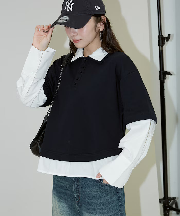 Shirt Layered Polo Top Limited Edition