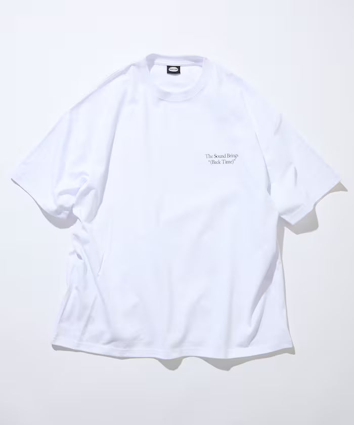 Big Silhouette Back Print Crew Neck T-Shirt / The Sound Brings 【Limited Edition】
