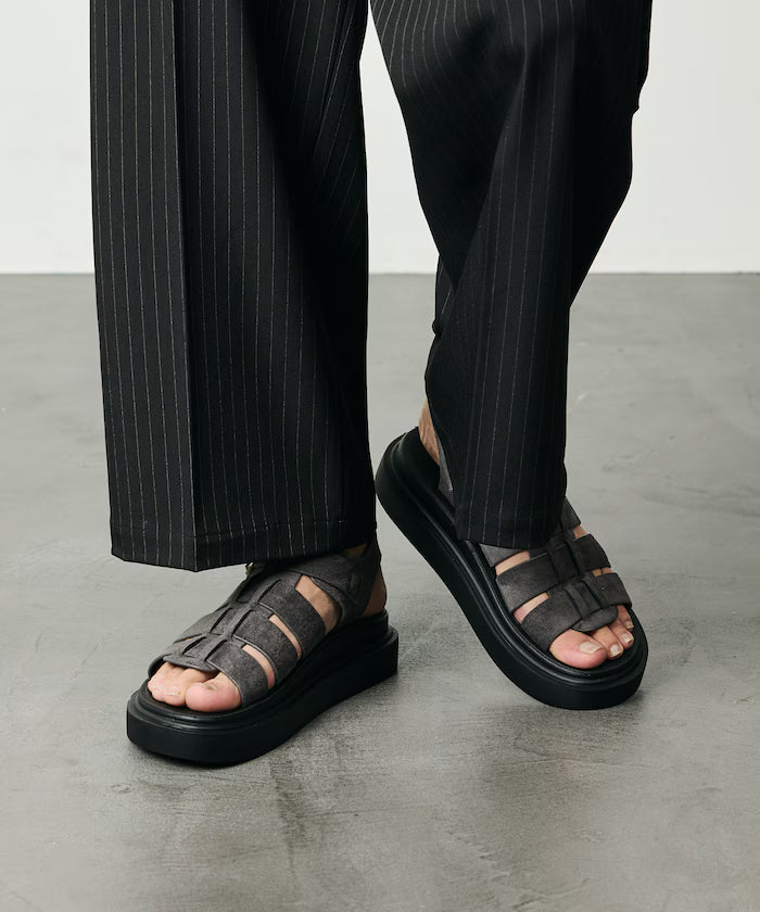 Leatherlet Gurka Sandals / Platform Sole [23=28cm] 【Limited Edition】