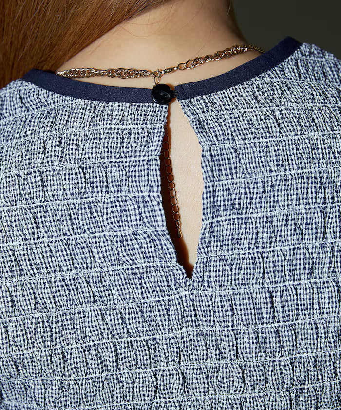 Shearing Design Check Pullover Shirt