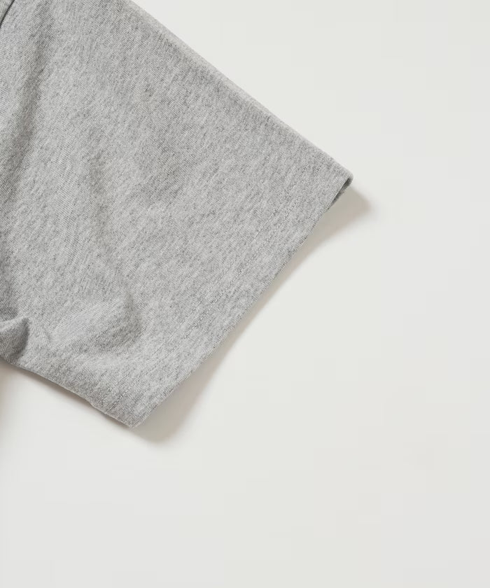 Fake Layered Henry Neck Cut-and-sew Short Sleeve T-shirt [Limited Edition]
