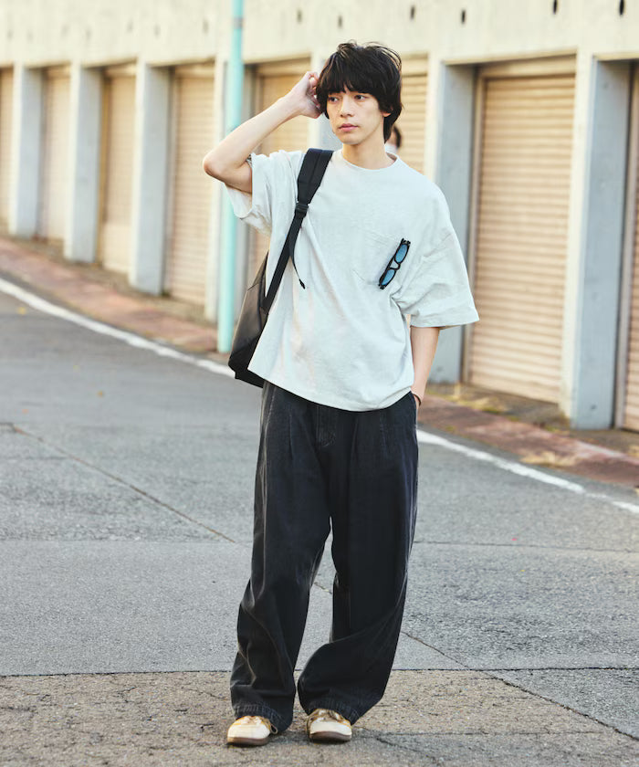 9 oz Heavyweight Big Silhouette Crew Neck Pocket T-Shirt / Heavyweight [Limited Edition]