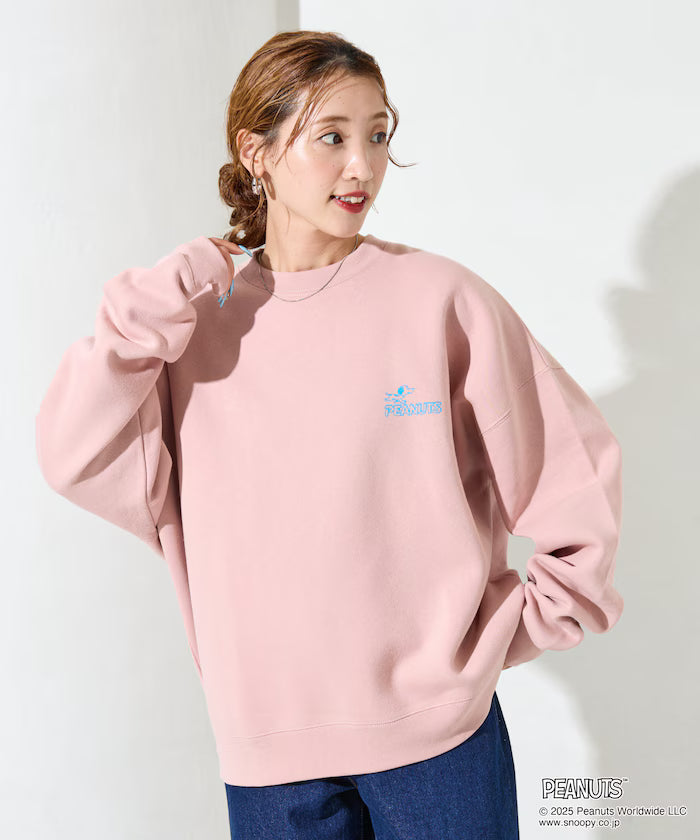 PEANUTS/Peanuts Exclusive Back Print Crew Neck Sweatshirt/Snoopy 【Limited Release】
