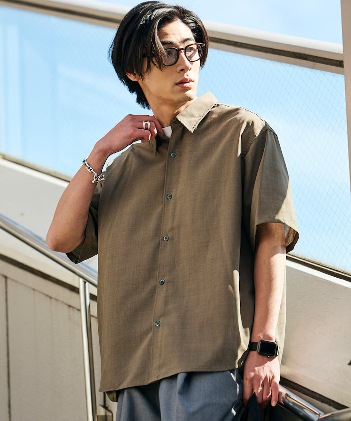 AiRide/AiRide Relax Fit Short Sleeve Regular Collar Shirt/Pocketable/Quick Drying/UV Cut [Limited Edition]