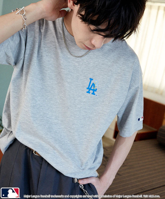 Limited Edition MLB One Point Flower Embroidery T-Shirt