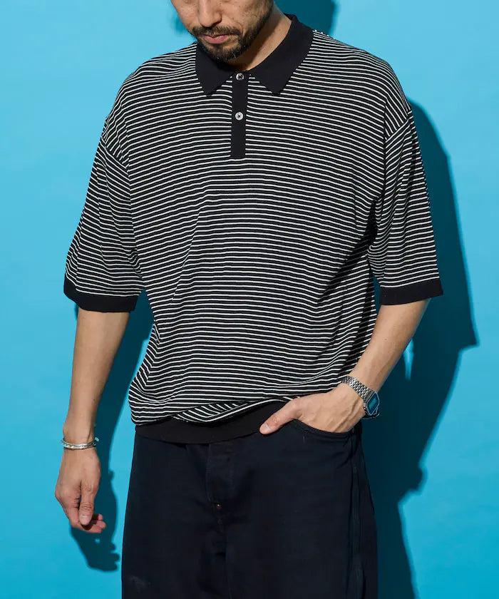 [New Color Added] SUPER ICE / Super Ice Short Sleeve Polo Neck Knit / Contact Cold Sensation