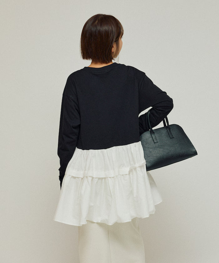 Organic Cotton Tiered Long Sleeve T-shirt