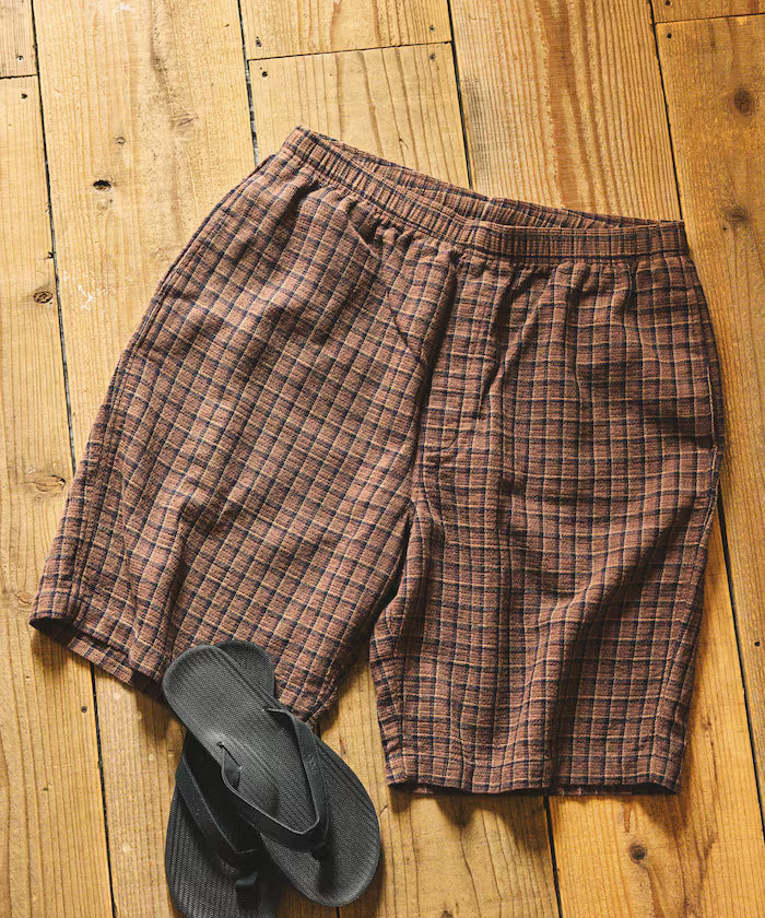 AUSTRALIAN COTTON Check Easy Shorts