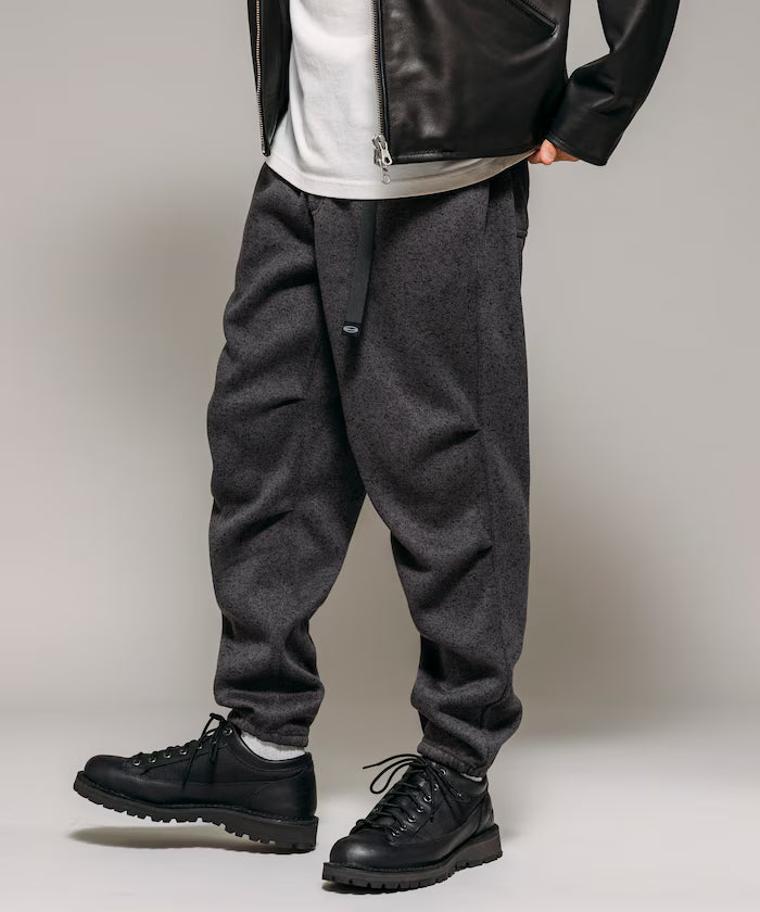 Relaxed Fit Knit Fleece Easy Jogger Pants - Charcoal Gray
