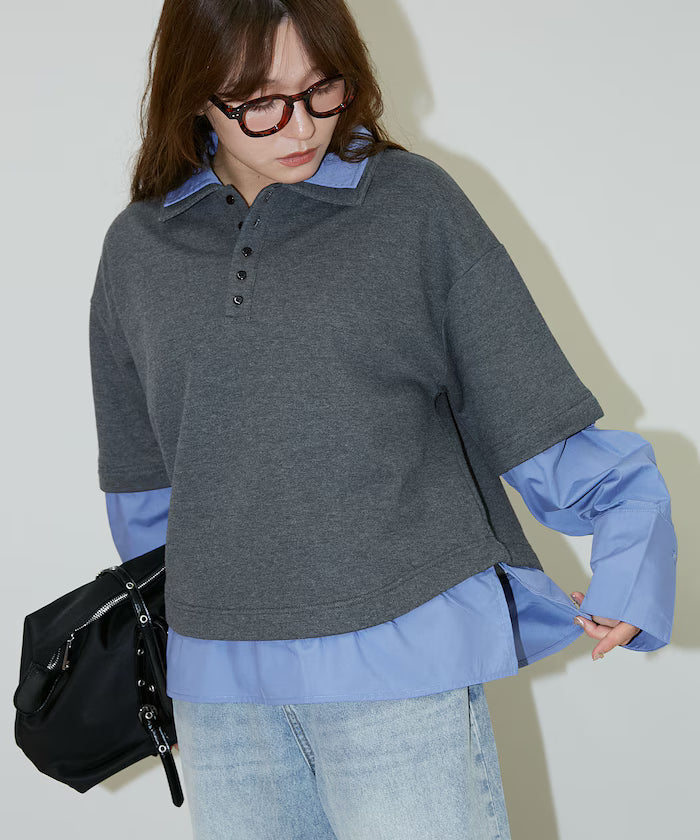 Shirt Layered Polo Top Limited Edition