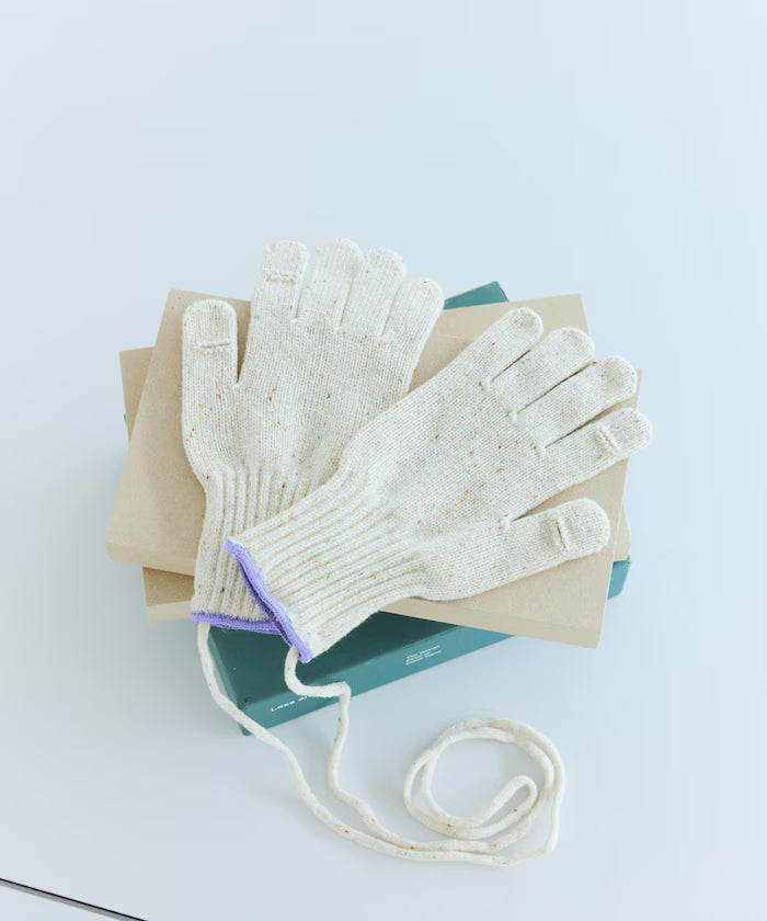 WOOL EASY SLIT GLOVE Wool Easy Glove with Smartphone-Compatible Slit