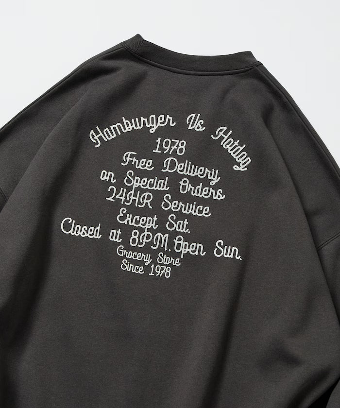 Big Silhouette Varsity Jacket Design Crew Neck Sweat / Back Print [Limited Edition]