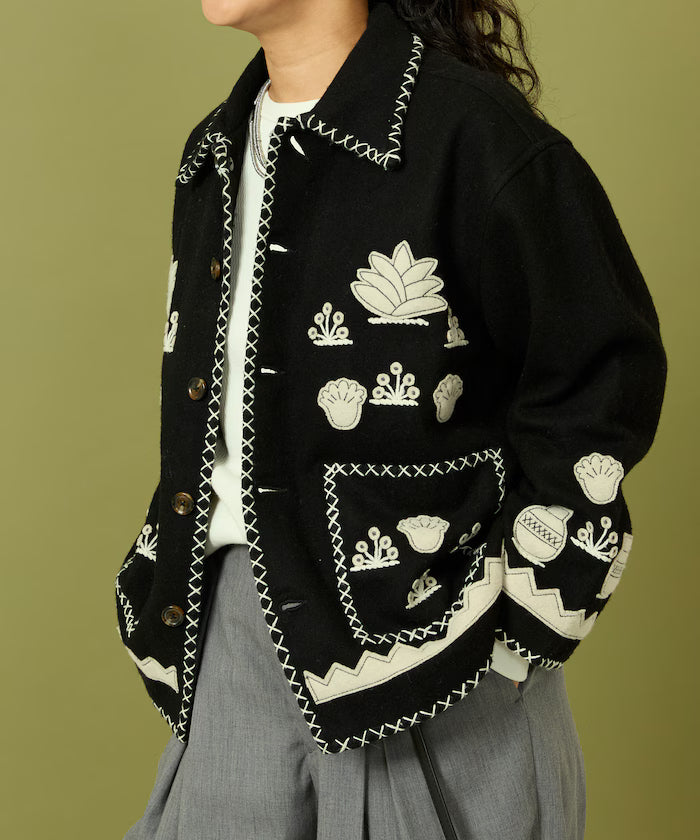 Indian Embroidery Wool Mexican Jacket