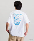 DISNEY Mickey Mouse Exclusive Big Silhouette Back Print T-Shirt / HAVE FUN 【Limited Edition】 - White