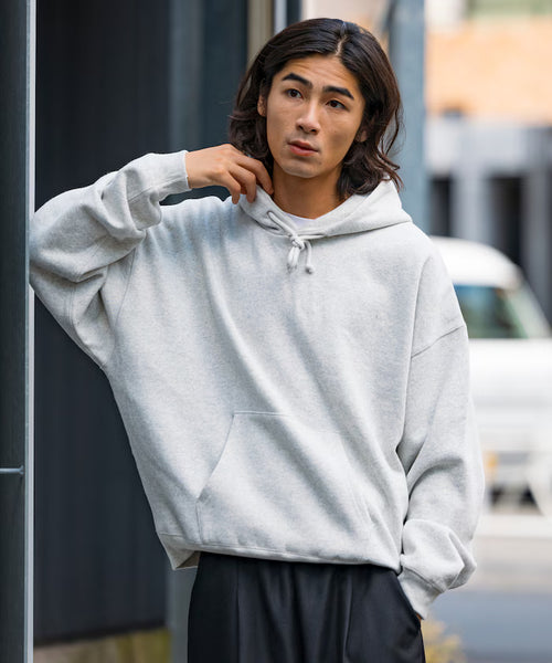 12oz Short Length Heavyweight Pullover Hoodie/Parker/Short Length 【Limited Edition】 - Ash Gray
