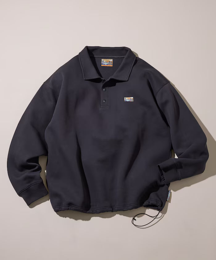 Big Silhouette Spindle Cardboard One Point Logo Polo Color Sweat