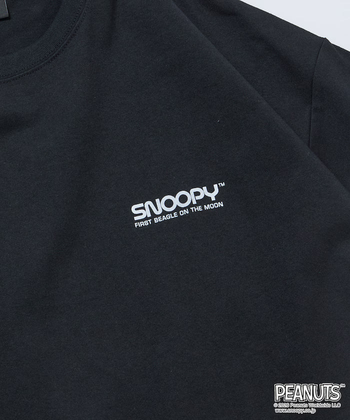 PEANUTS/Peanuts Exclusive Big Silhouette Back Print Crew Neck T-Shirt/ASTRONAUTS 【Limited Edition】