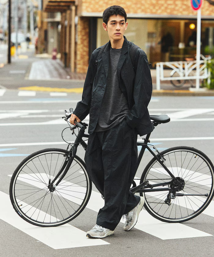 Ultra-Light Nylon Packable Wide Tapered Pants