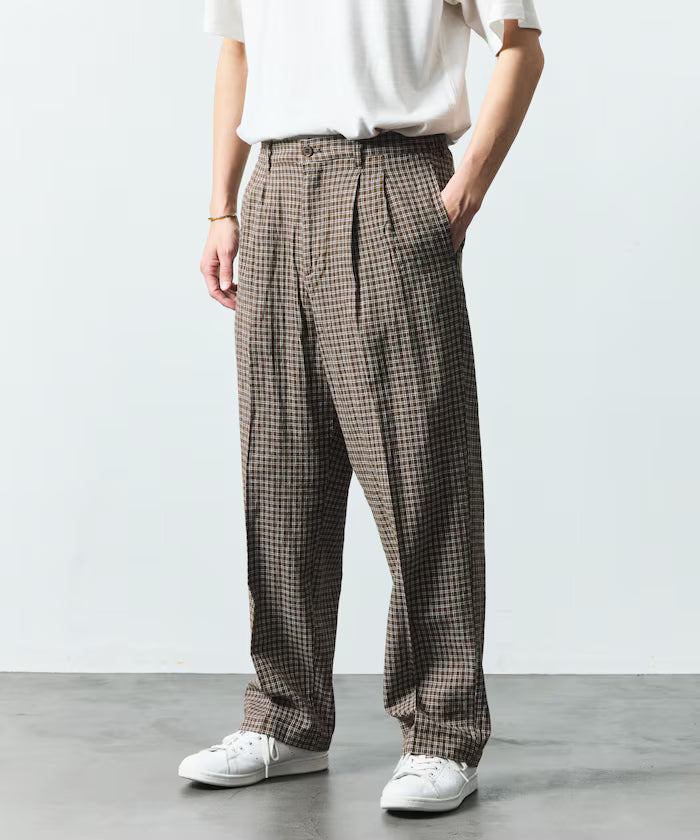 LINEN COTTON EASY SLACKS [Compatible with Setup]