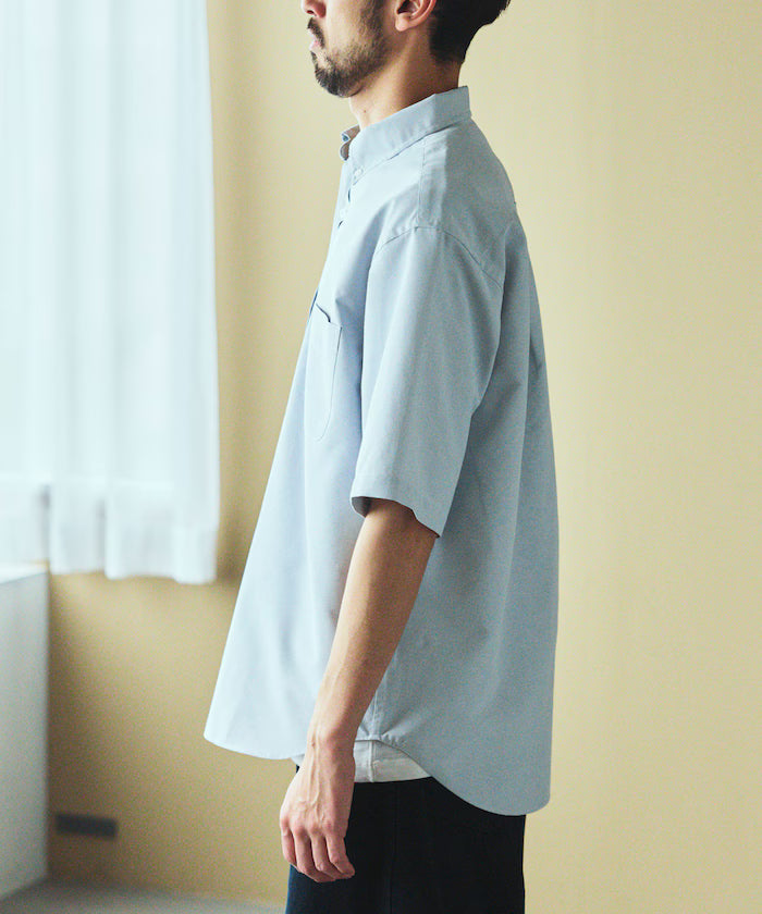 AIRDRY HIGH TECHYARN high-performance material oxford button-down shirt short sleeve moisture-wicking quick-dry