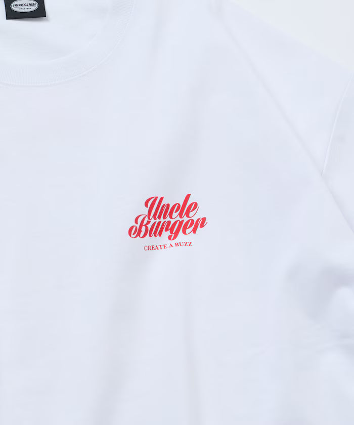 Big Silhouette Back Print Crew Neck T-Shirt / Uncle Burger 【Limited Edition】