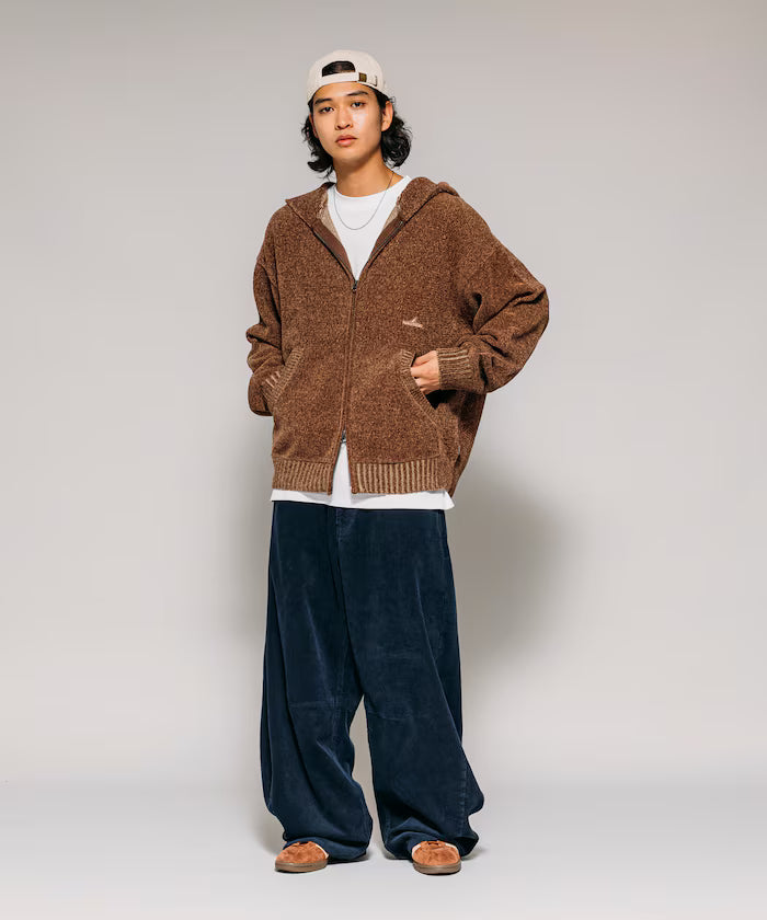 Wide Silhouette One Wash Curve Corduroy Pants
