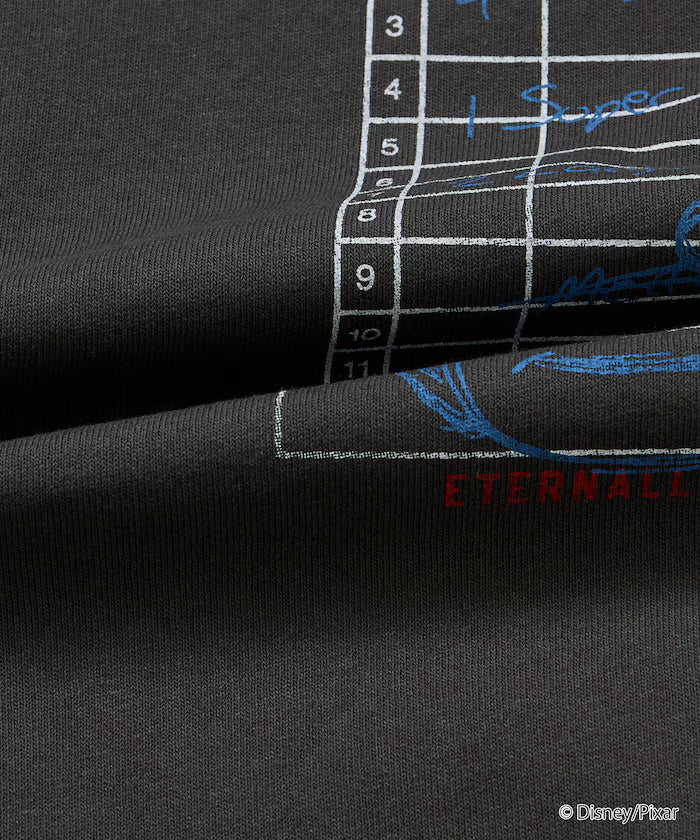 [TOY STORY] Exclusive Big Silhouette Back Print Crew Neck T-Shirt / Pizza Planet [Limited Edition]