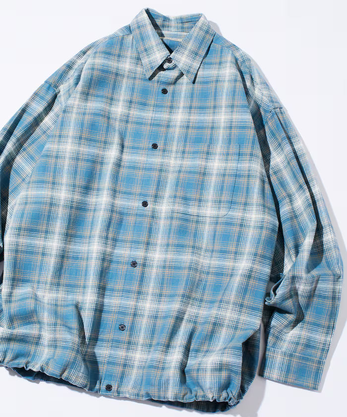 Wide Silhouette Ombre Check Spindle Shirt [Limited Edition]