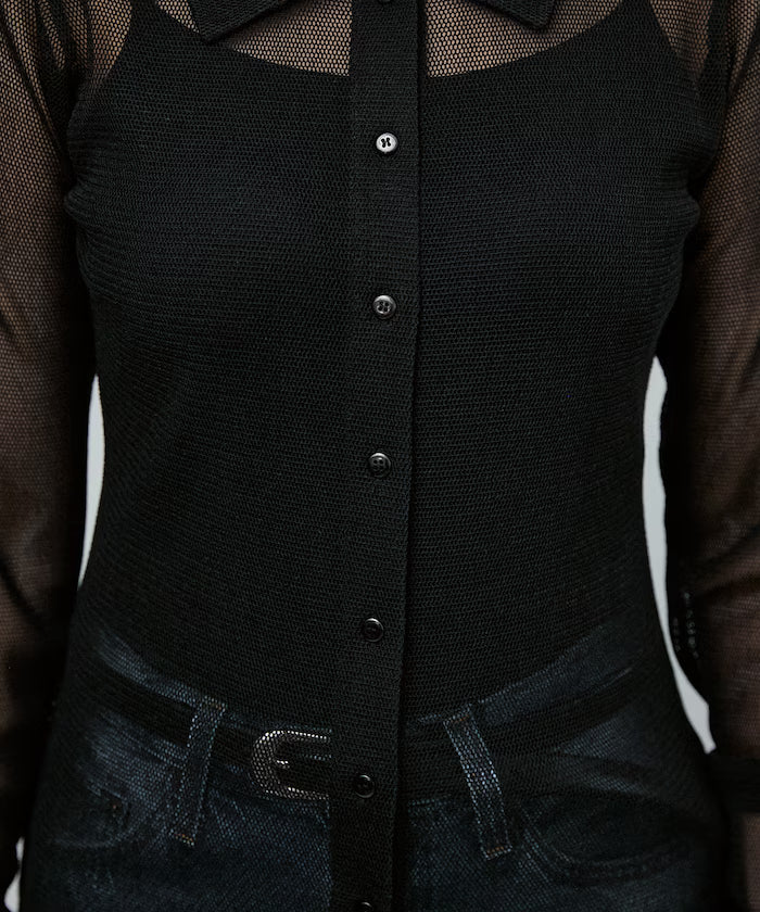 Mesh Shirt Cardigan Limited Edition