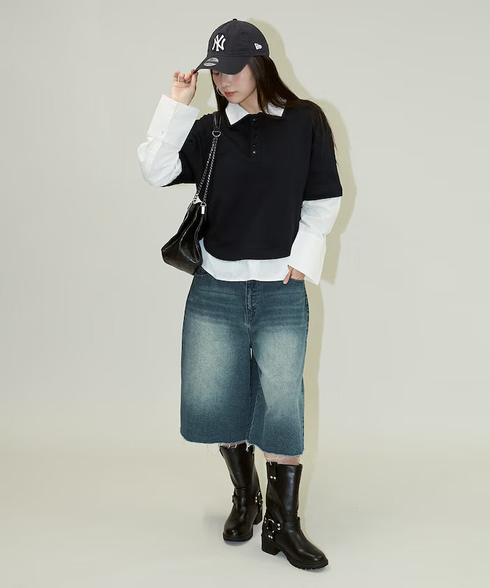 Shirt Layered Polo Top Limited Edition