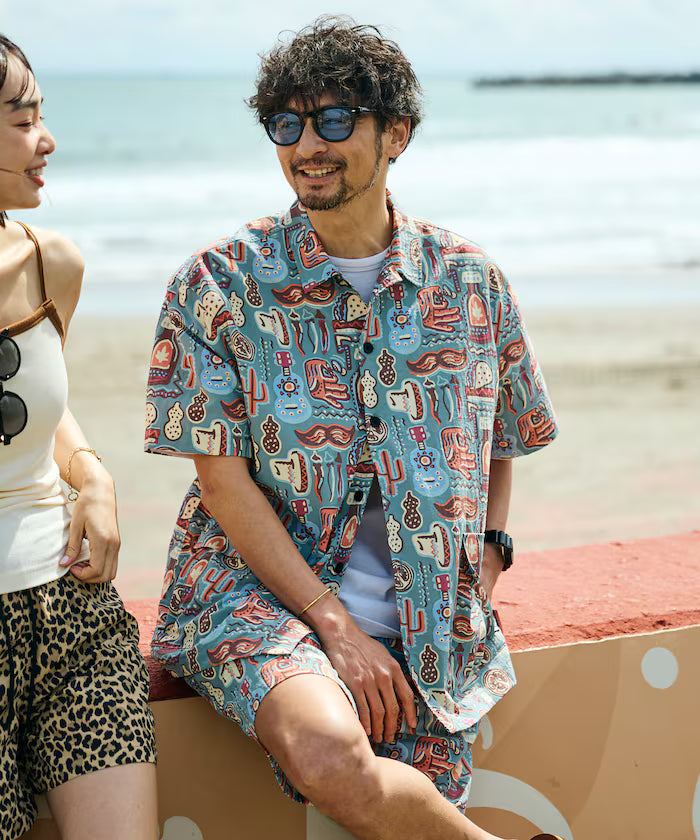 FREAK'S STORE for BEACH & FES Recycled Nylon Short Sleeve Shirt