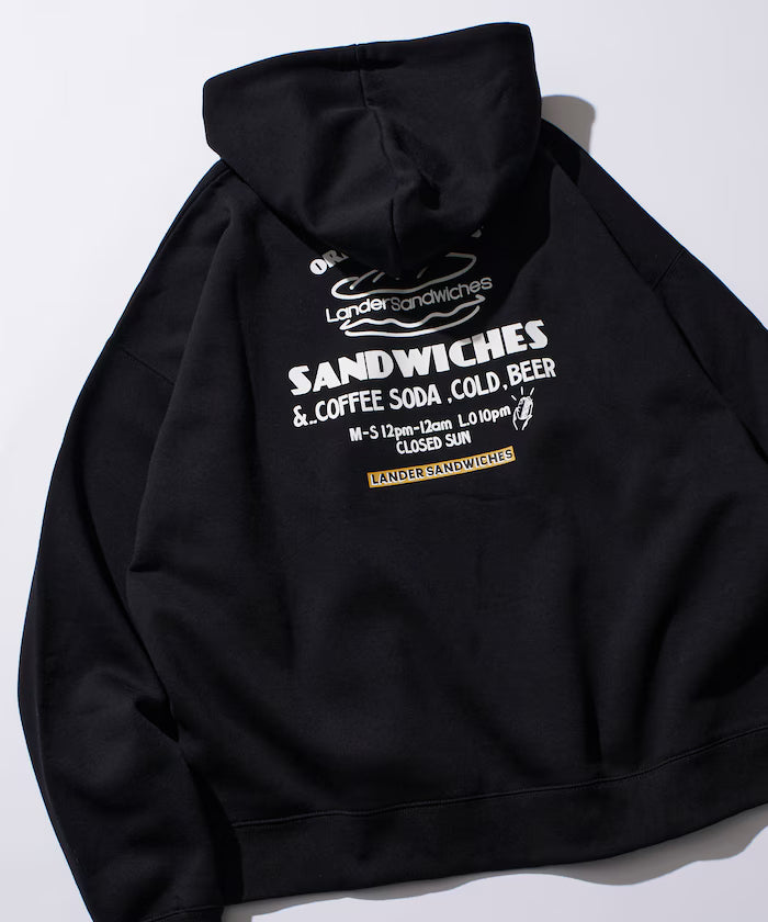 LANDER SANDWICHES×FREAK'S STORE/LANDER Limited Big Silhouette Back Print Sweat Hoodie 【Limited Release】