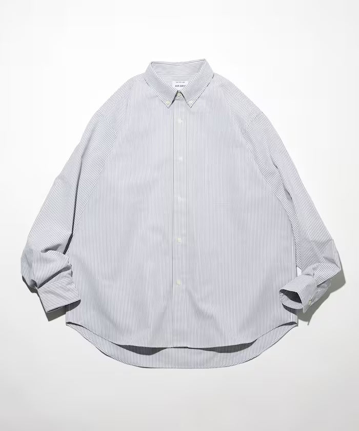 AIRDRY HIGH TECHYARN High-performance Material Oxford Button-down Shirt Long Sleeve - Dark Gray
