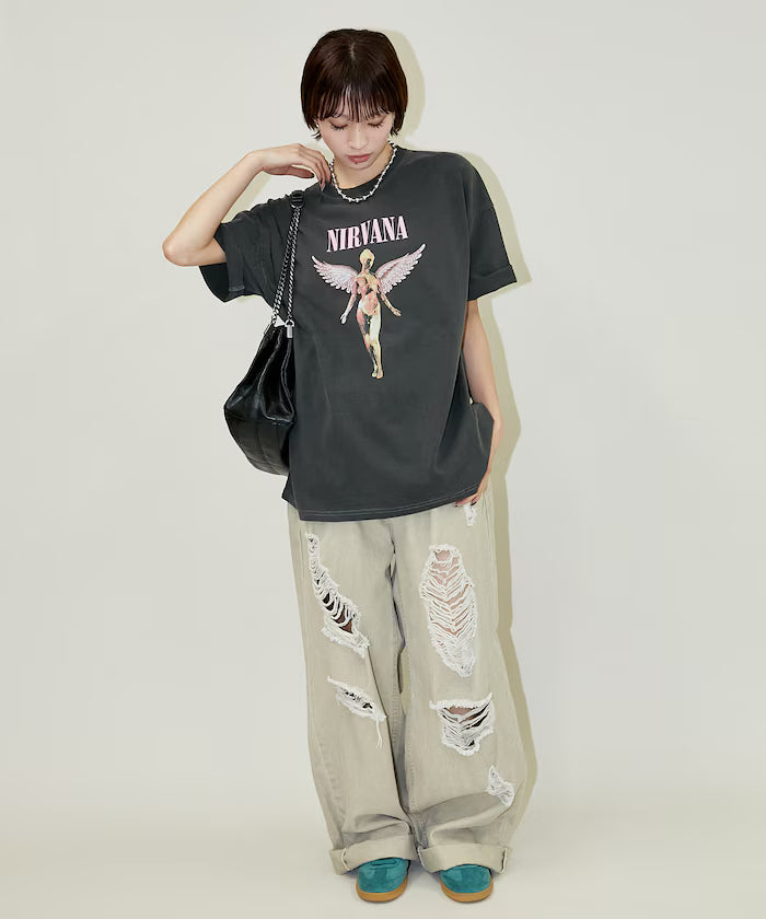 NIRVANA IN UTERO Band T-shirt Limited Edition