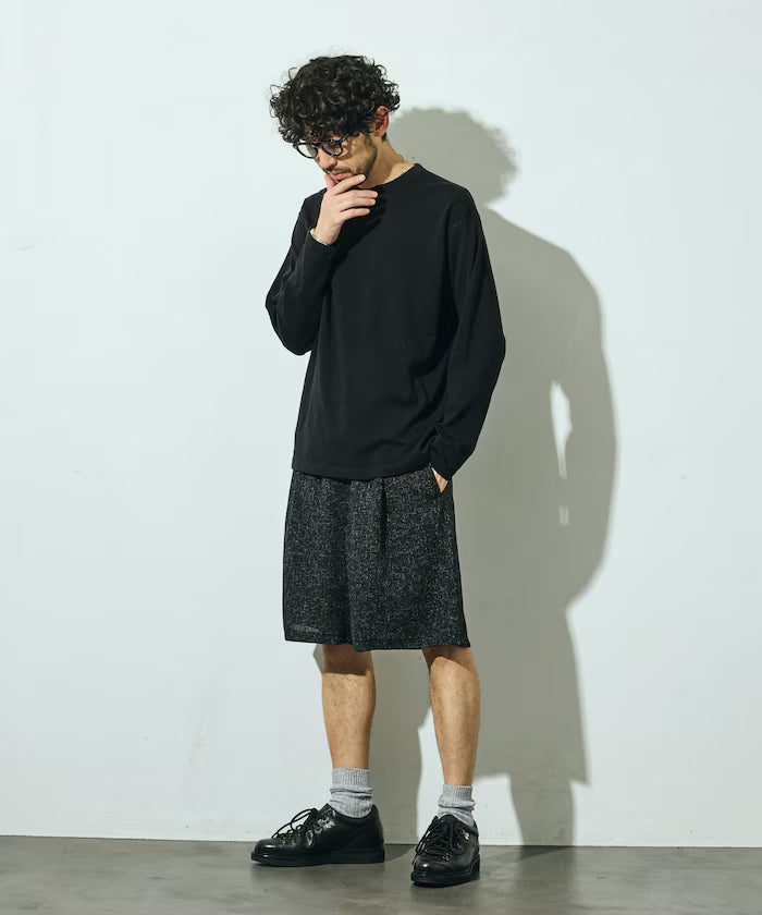 Summer Tweed Easy Wide Shorts / Compatible with Setup