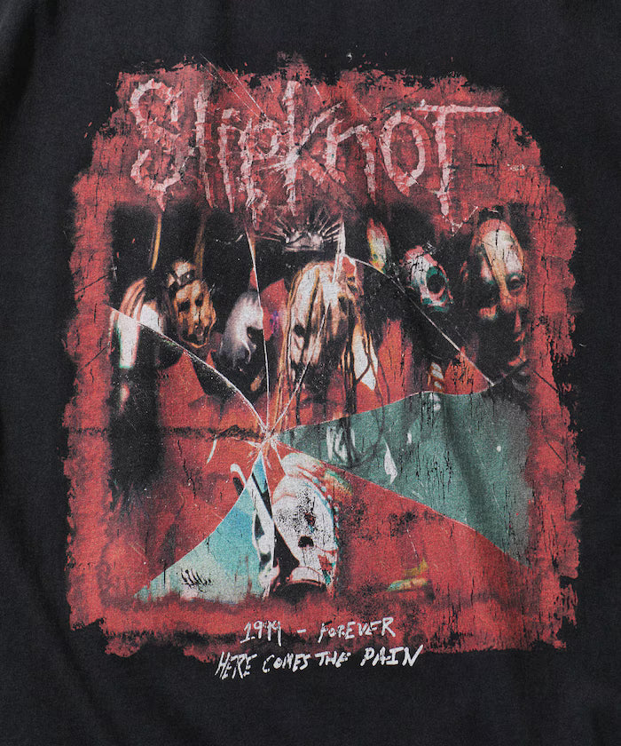 【EXCLUSIVE】Vintage-like Slipknot Back Print T-shirt / Slipknot